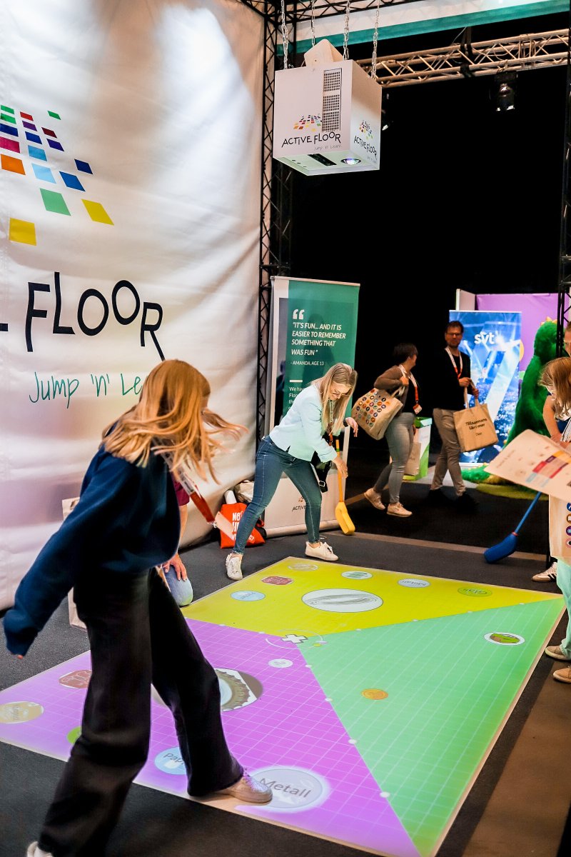 Thank you for some fantastic days at #settdagarna 🙌🏼 We had a wonderful time in Stockholm with our friends and partners from hlpy AB🤩 #kistamässan #edtech #interactive #activefloor