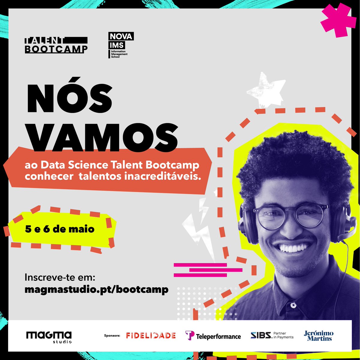 PDMFC's tweet photo. Estás a pensar num estágio de verão, em desenvolver um projeto para a tese ou à procura de uma oportunidade profissional na área de #TI?
👉 Junta-te a nós no #DataScience #TalentBootcamp #Online @NOVAIMS e descobre todas as oportunidades no #UniversoPDM! https://t.co/PhD0GDcta6