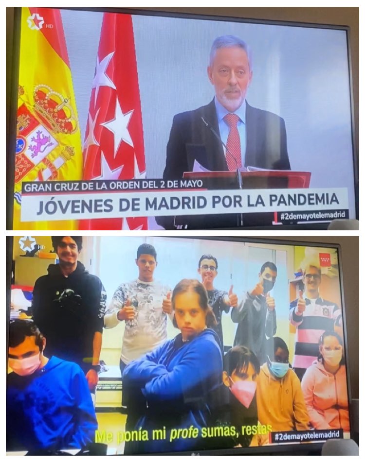 Felicidades a todos los jóvenes por el recibimiento de la Gran Cruz del Dos de Mayo <a href="/ComunidadMadrid/">Comunidad de Madrid</a>