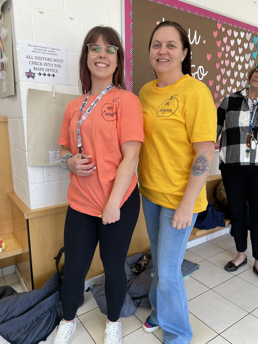 MTCChampions's tweet photo. Happy Staff Appreciation Week! Can’t wait to celebrate our awesome MTC Staff @HamptonCSchools  @HCS_TitleI  #TwinDay https://t.co/DSbkYlLuwC