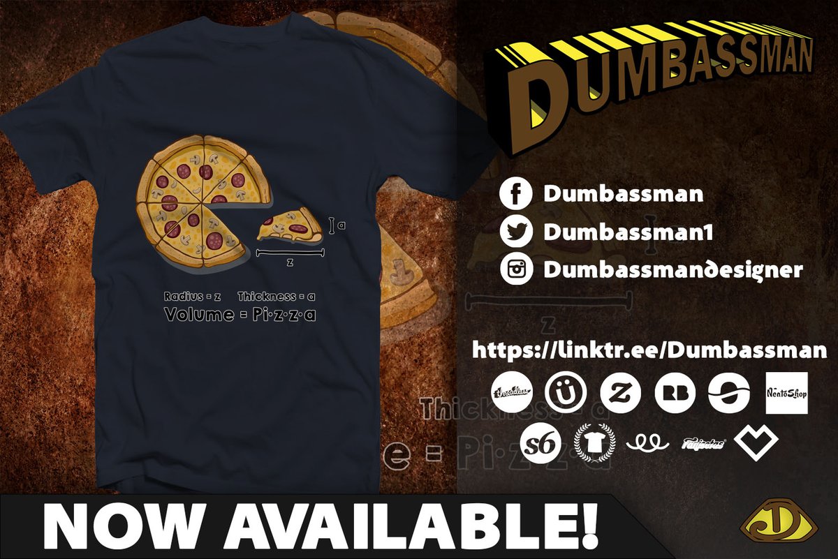 Dumbassman1's tweet photo. Get "Pizza formule" now!!
#tshirt #tee #tshirtoftheday #apparel #designs #Pizza #mushrooms #bacon #pepperoni #cheese #mathematics #slice #ham #formula 
🔗 LINKS IN BIO! https://t.co/U7tRm7rGcT
