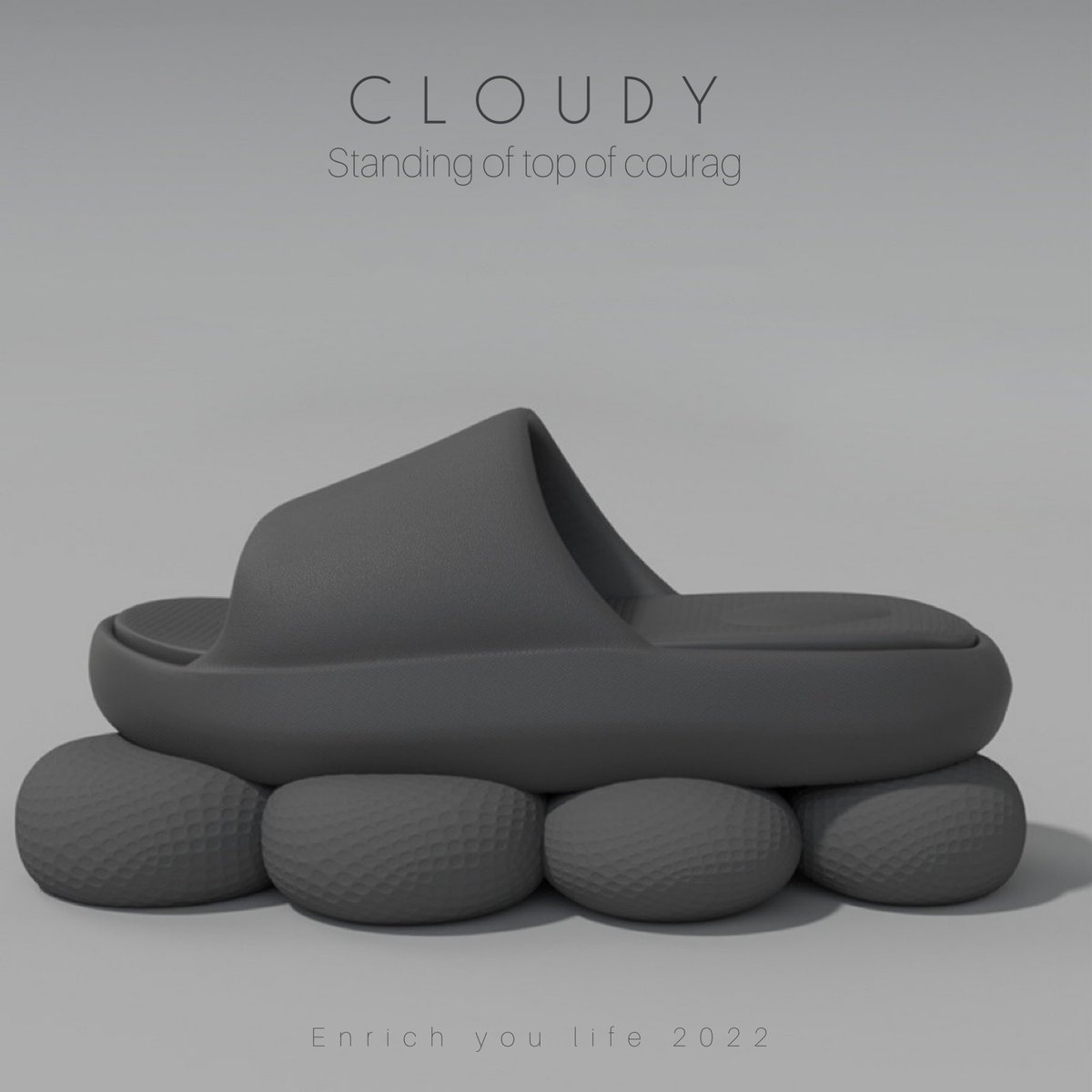 อื้อหืออ เหมือนก้อนเมฆเลย สมชื่อรุ่น CLOUDY⋆˚☁︎˚⋆ รองเท้าที่พื้นนุ่มมากเหมือนเดินอยู่บนปุยเมฆ ไม่เมื่อยแถมยังสบายเท้า ที่สำคัญมีถึงไซส์ 44 😭