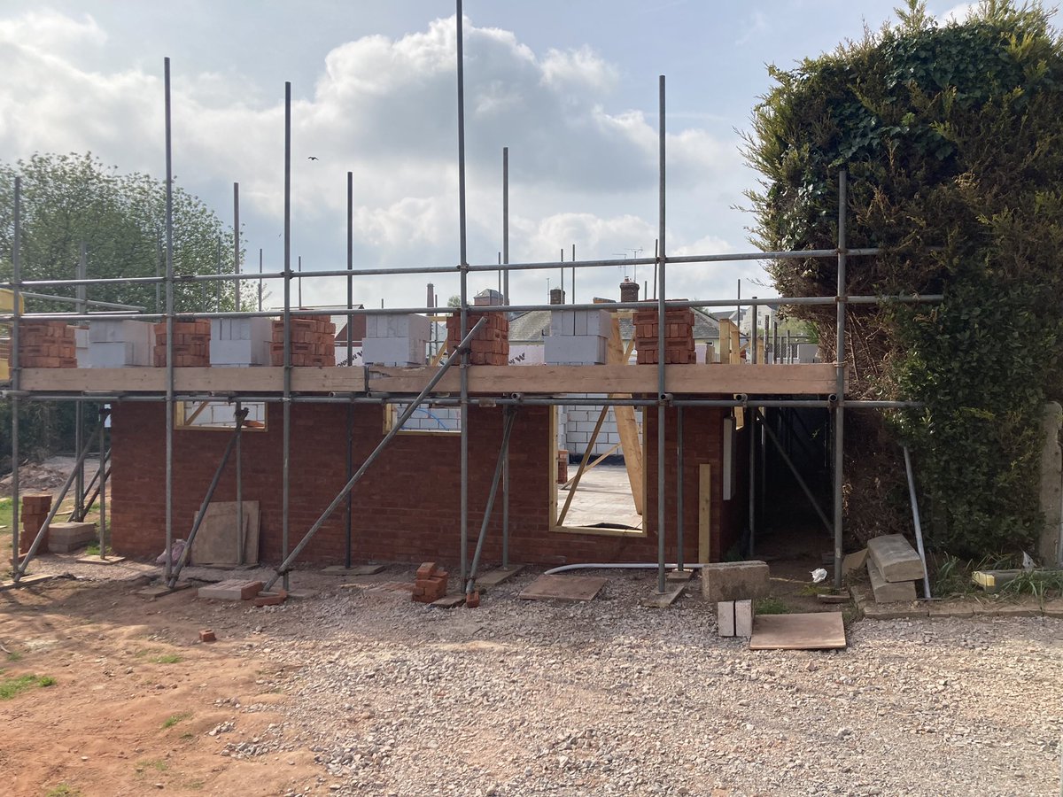 quantockpropltd's tweet image. New 3 bed bungalow in #wiveliscombe coming on nicely