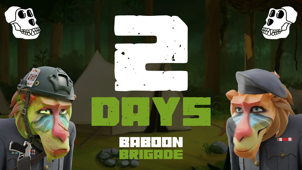 Two days until our very first #BaboonBrigade x $APE game!

Make sure to join our daily $CBC games as well! We might have some surprises for you in store in the near future...

cbc.network/games#baboons-…