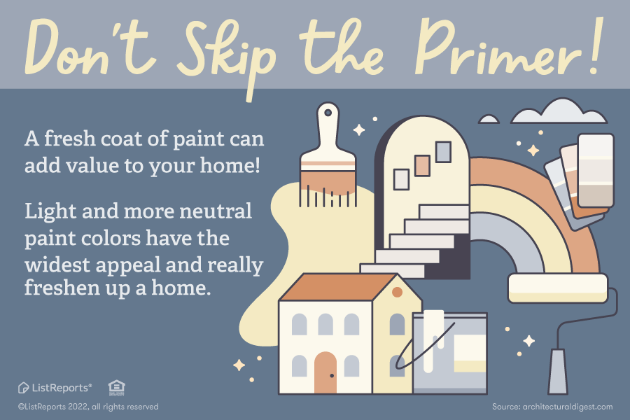 Looking for a DIY project that can add value to your home? Fresh paint can do wonders! When was the last time you painted the interior of your home? #thehelpfulagent #home #houseexpert #house #listreports #hometips #homediy #homestyle