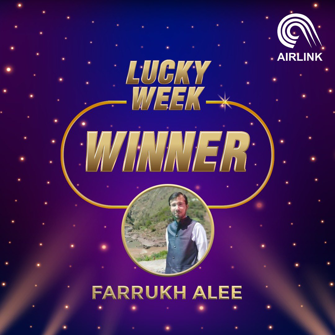 AirlinkALC's tweet photo. Airlink has 5 Retail stores in Lahore.

The winner is Farrukh Alee. Please DM us your details. 

#Airlink #YourSmartDevicePartner #LuckyWeek https://t.co/3SrEp8ZHTc