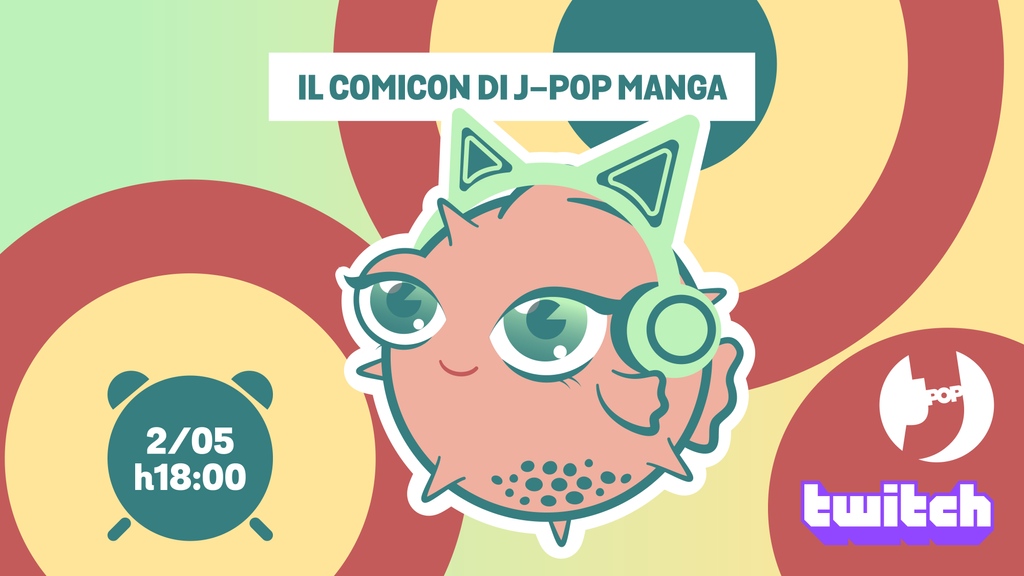 Tornano le live twitch del lunedì sera J-POP!⁠
⁠Con Marta e Martina di @giapcult, @le_tsundoku, @michelemari86 e <a href="/iamlewisherald/">Luigi Nunziante</a> e <a href="/hey/">ً</a>.sober parleremo di tutti gli eventi, i panel e l'annuncio del Comicon appena passato!⁠
Vi aspettiamo alle 18:00 👉🏻 twitch.tv/jpopmanga