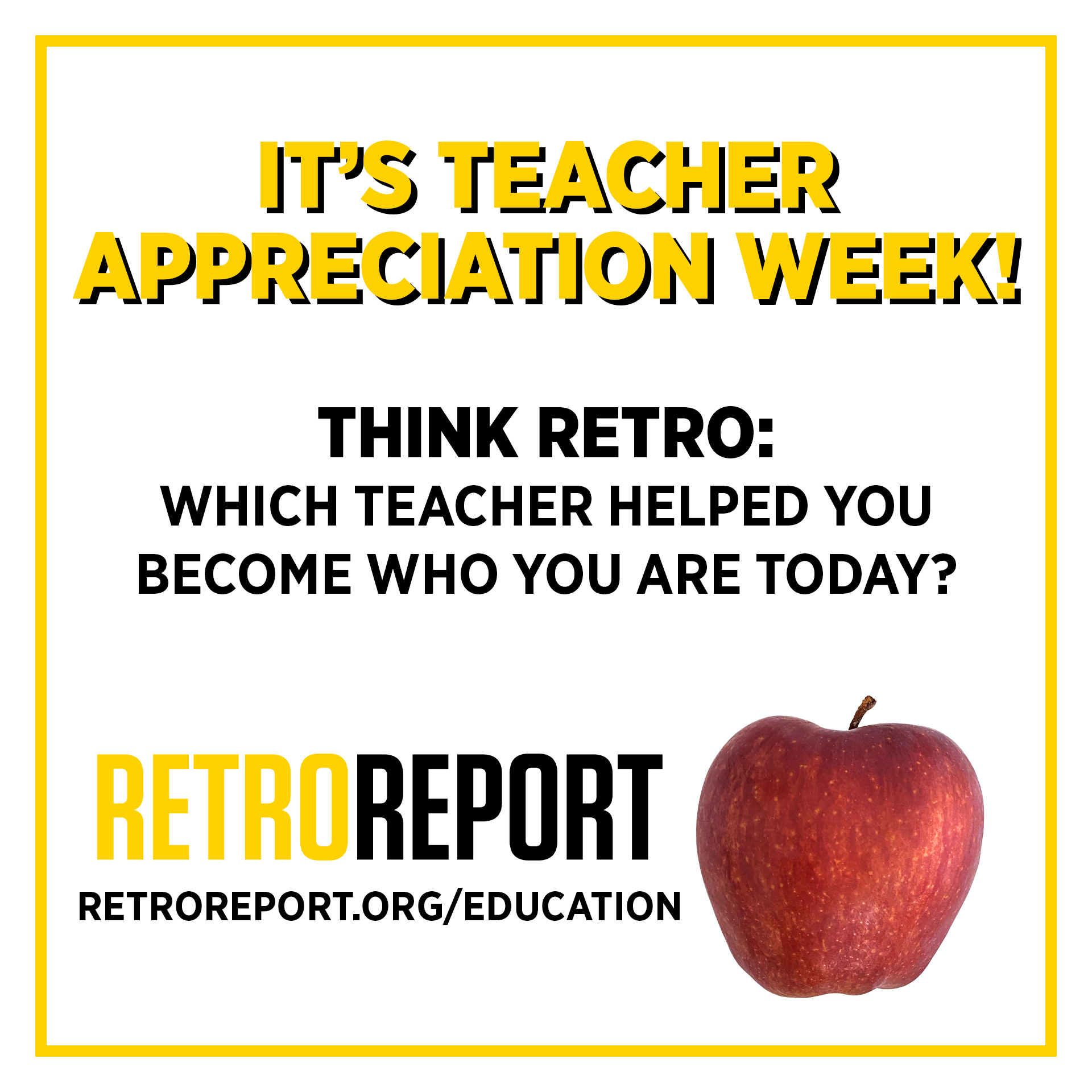 Retro Report on Twitter "It’s Teacher Appreciation Week! Join us in