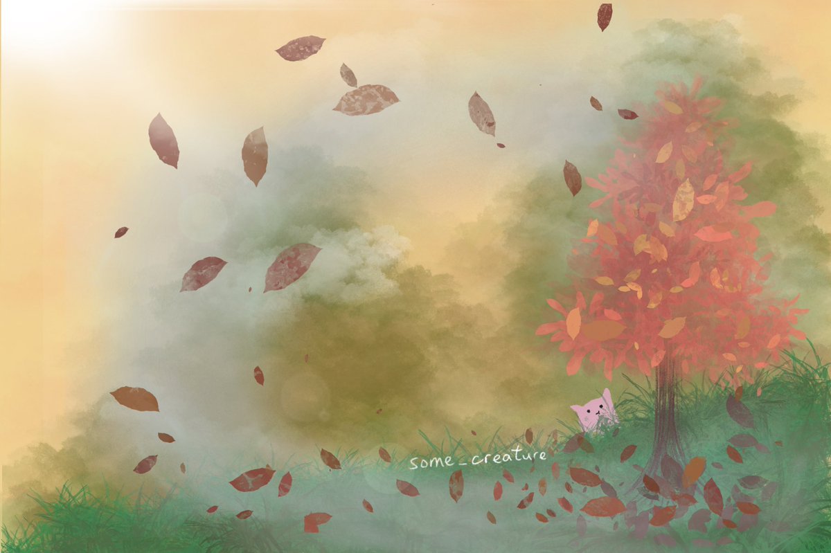 some_creature__'s tweet photo. #spring #summer #autumn #winter 
#card #tree #sea #sun #leaves #snow 
#drawing #painting #illustration #art 
#插畫 #明信片 #postcard #beauty 
#畫 #卡片 #some_creature https://t.co/7camPvsJoj