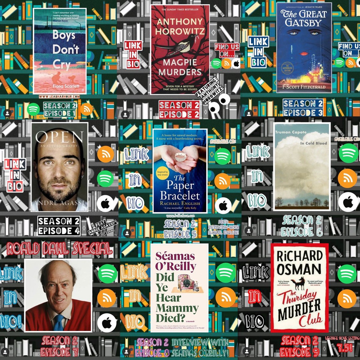 We've reached the finale of yet another season of the Leabhar Hour podcast! Like last season, we want our listeners/followers to help with deciding which book we should choose for #10. Head over to our IG story or comment below a suggestion! 📚 #BookTwitter