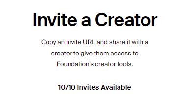 I have 10 invites who wants them time to shill
#NFT  #FoundationInvite