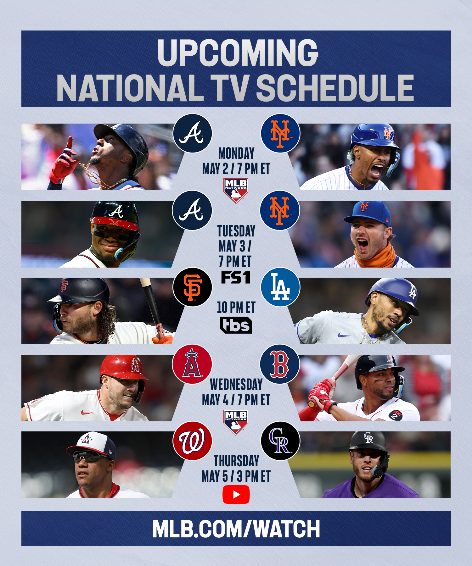 Tổng hợp 68+ về MLB national broadcast schedule hay nhất cdgdbentre