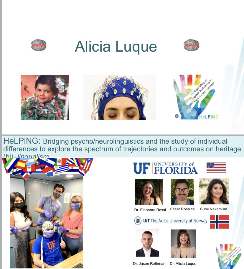 alicialuque's tweet photo. What a treat to spend the day at @CINCnebrija sharing the work we’re doing at @lab_polar &amp; @UfBlab on (heritage bi)lingualism &amp; neurocognition &amp; learning about the fascinating research by our dear colleagues from @RAcelera &amp; the Cognitive Science of Culture Society! Y’all rock 🤩 https://t.co/alobTopA0y