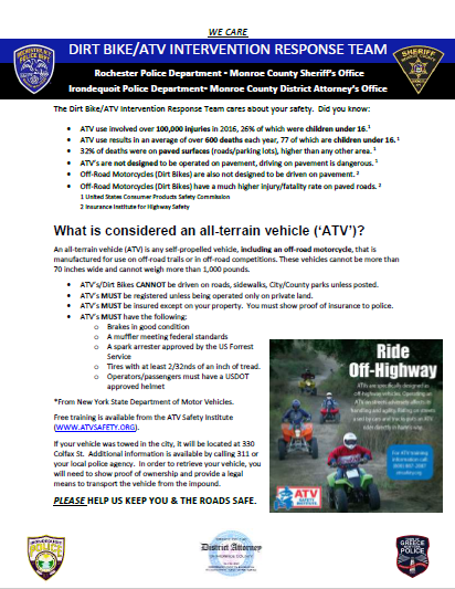 RochesterNYPD's tweet image. Please read and share.  Stay safe!