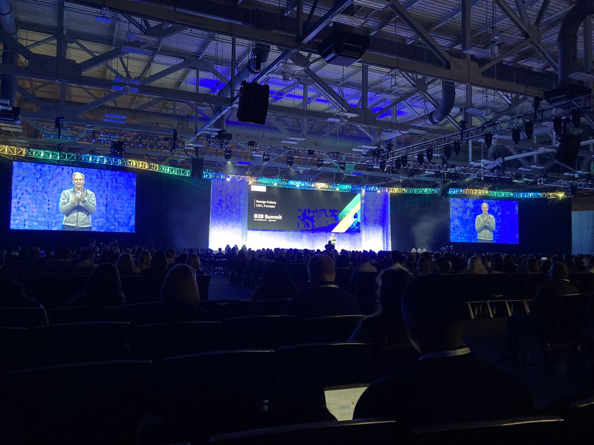 And we’re live as George takes to stage to kick off the 2022. #forrb2bsummit!