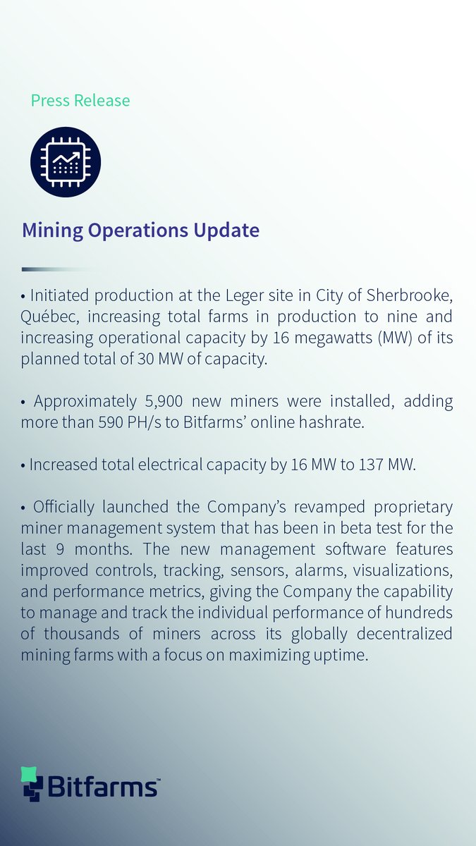 keelinfra_'s tweet photo. Mining Operations Update

🔗 More Info: https://t.co/xCcIUH3l4k

🚀 $BITF #BTC #BitcoinMining #Blockchain #NasdaqListed https://t.co/onvLfMrUZY
