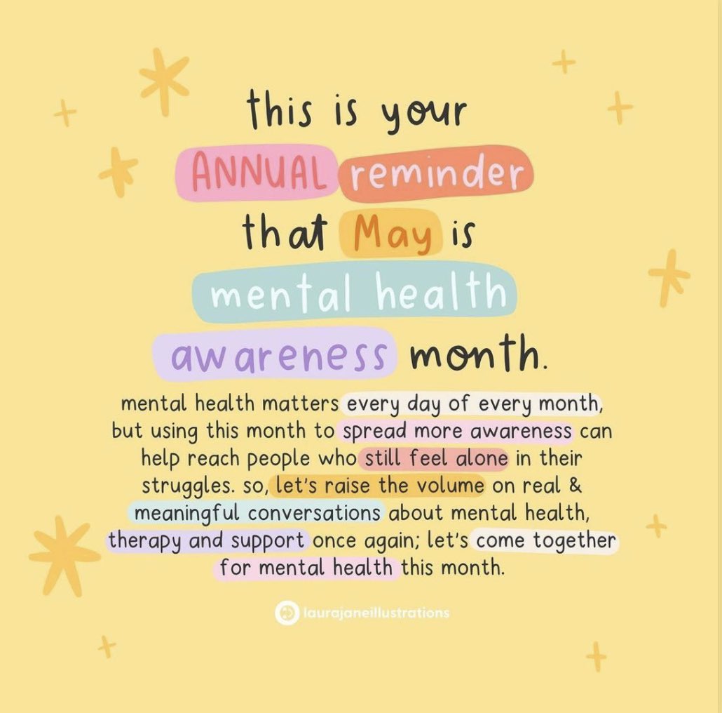 HTCSDWellness's tweet photo. Mental health matters every day. @HolyTrinitySD https://t.co/DaDSK1ytmg