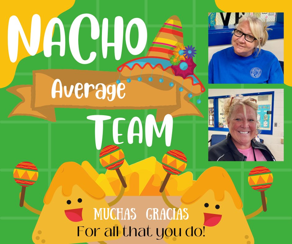 Can we give a shout out to these two lovely ladies?!?!?  They do a lot for our school and for our little Howe Bears.  We're so glad to have them as part of our Howe School Family. 🐻💙🐻💙#itsagreatdaytobeahowebear #OfficeAppreciation #NHCS <a href="/NHCSPreK/">NHCS Early Childhood Education</a>