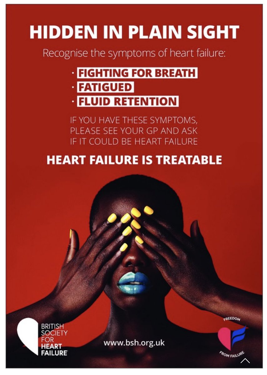 It’s Heart Failure Awareness Week! Know the signs, know the symptoms. Timely diagnosis & education means that patients can access treatment to help manage their symptoms, improving their quality of life.🫀#FreedomFromFailure #HFAW22  bsh.org.uk/the-f-word/
