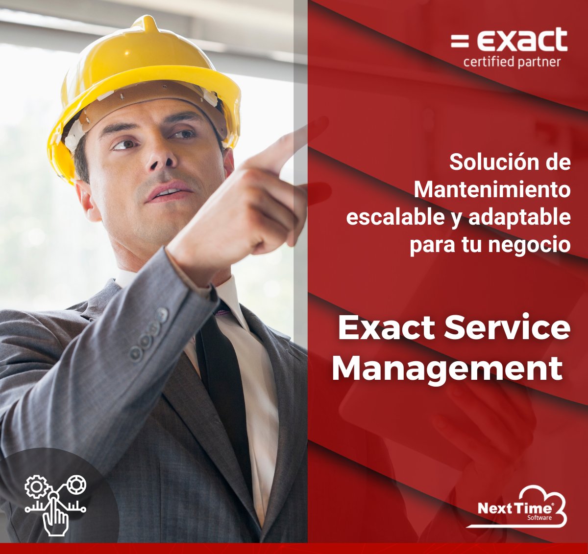 NextTimeSoft's tweet image. 🔧 Exact #ServiceManagement está pensado para cualquier tipo de empresa que requiera hacer gestión continua de sus activos en terreno o en sus propias instalaciones.🔗 Conoce más aquí 👉 lnkd.in/eA82sA2