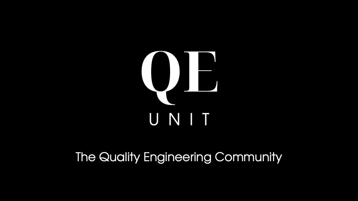 You want to share with peers on Quality Engineering challenges? Join the QE Unit Slack buff.ly/3xVl16M #software #quality #engineeirng #qa #qe