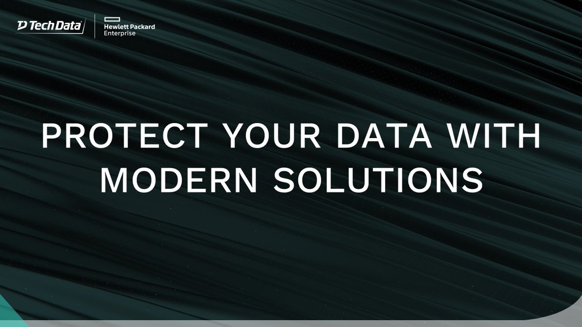 TechData_HPE's tweet image. Modern cybersecurity risks require modern solutions for #SMBs that need to protect their data. Take a look at how you can protect your organization and how @HPE can help: community.hpe.com/t5/Servers-Sys…