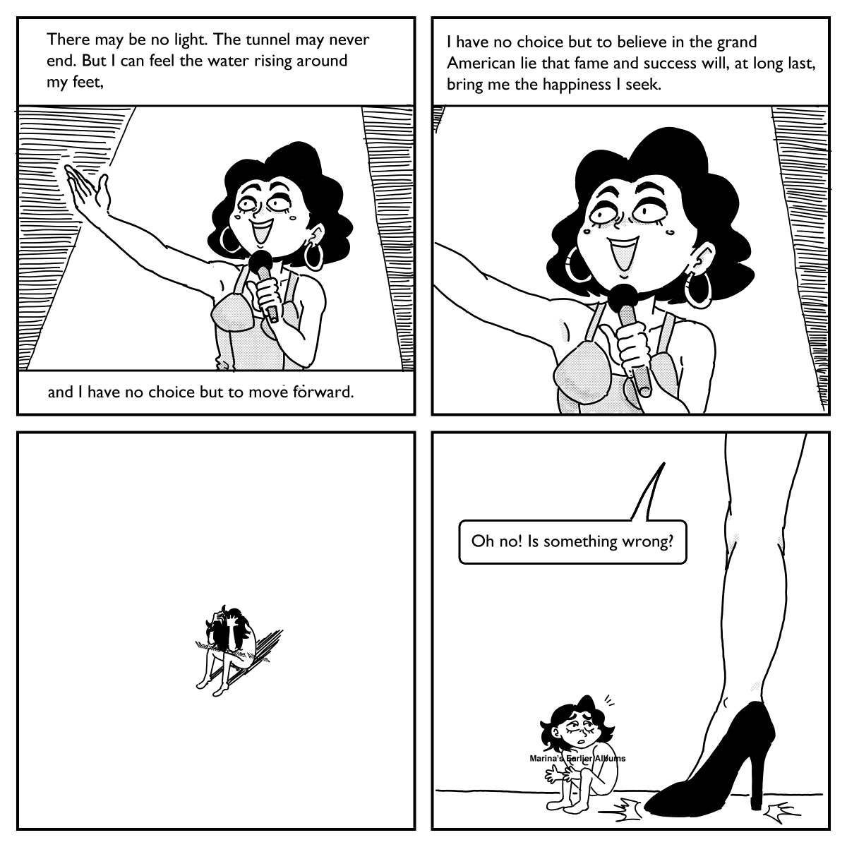 In honor of the Electra Heart deluxe rerelease that just dropped, here's a deluxe repost of my Marina and the Diamonds comic from last year 