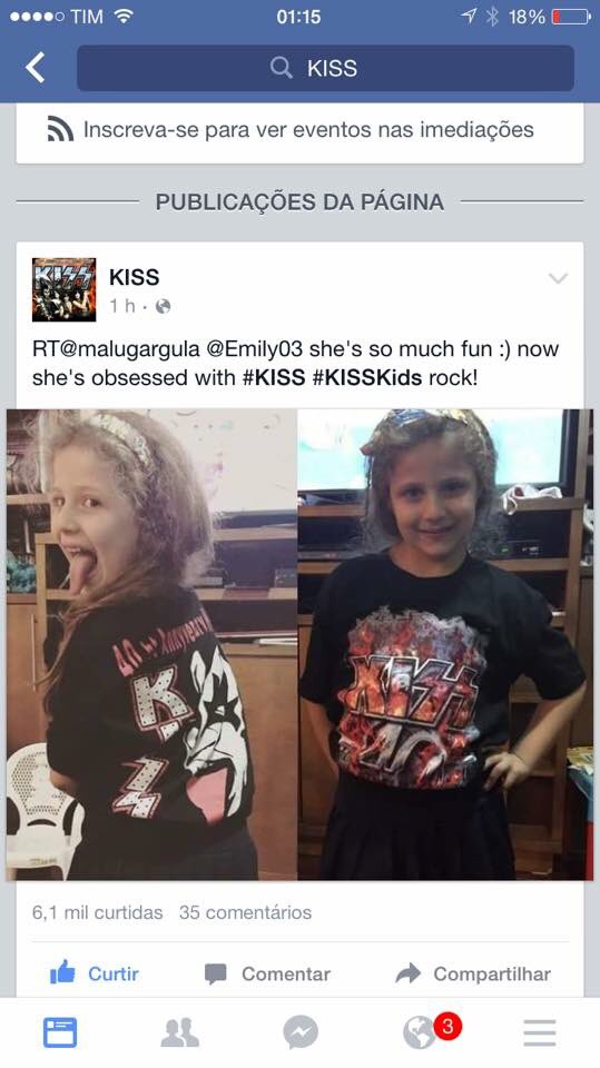 malugargula's tweet photo. After almost 7 years after this pic and always a big fan of #kiss her dream of watching the show came true on her 13th birthday #kisskids #kissarmy @kiss #EndOfTheRoadTour #RibeiraoPreto https://t.co/rBiCvLbxcW
