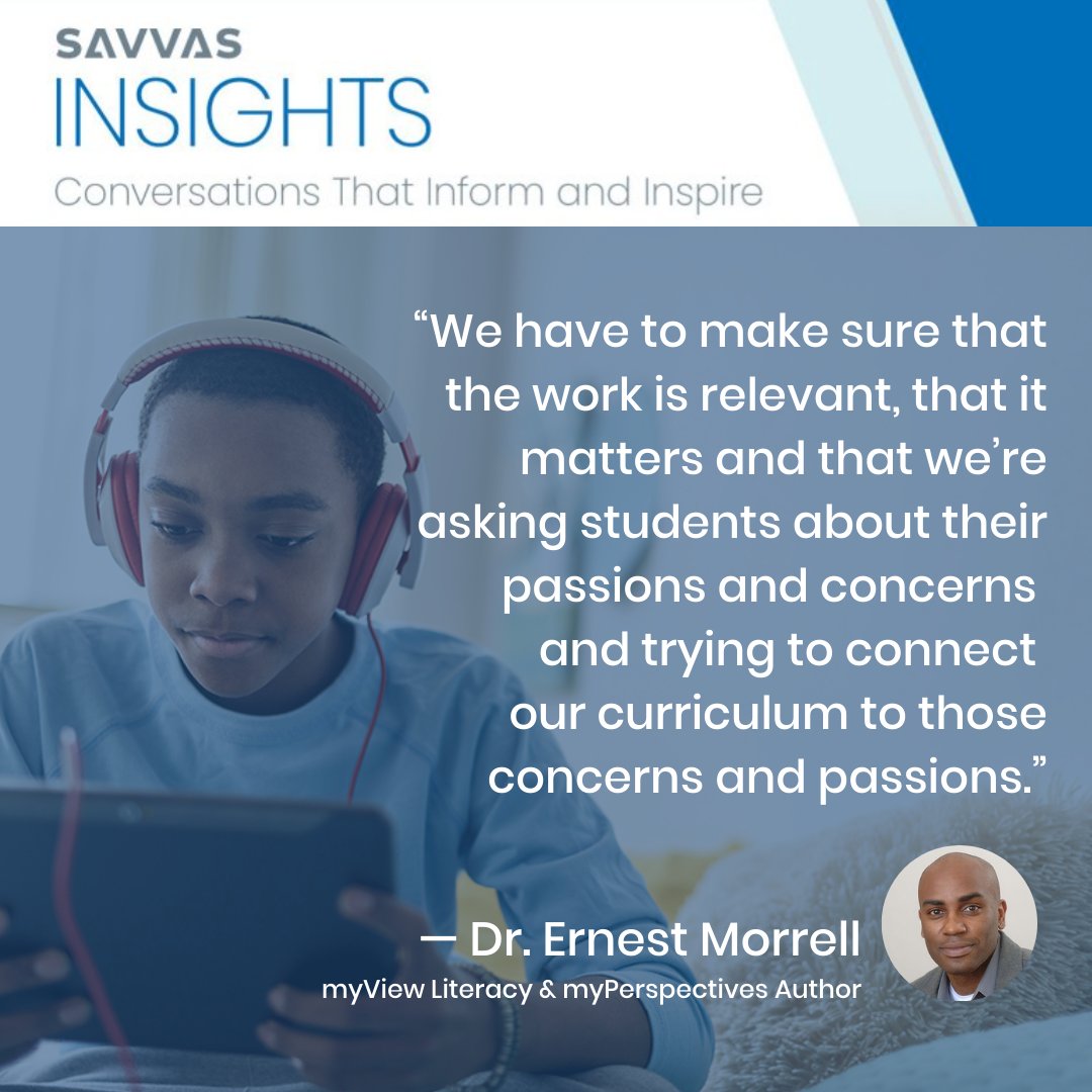 🖥️  Using Media Literacy to Engage Students With Summer Learning: ow.ly/5zxN103Bzh0 

#edchat #literacy #elachat #myPerspectives #myViewLiteracy #SavvasInsights #ScienceofReading