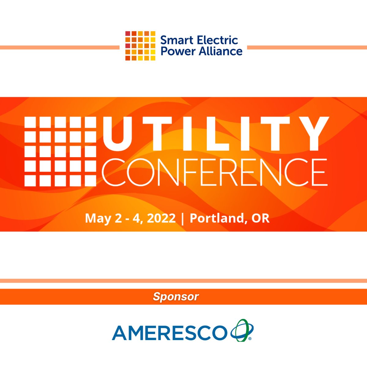 Ameresco's tweet image. We are proud to sponsor @SEPAPower&apos;s Utility Conference in Portland, OR today through May 4th. Attendees will learn about solutions for #utilitytransformation and tools to accelerate #smart transition to a #clean and #moderngrid. For more info, see:  bit.ly/3F7qZCU