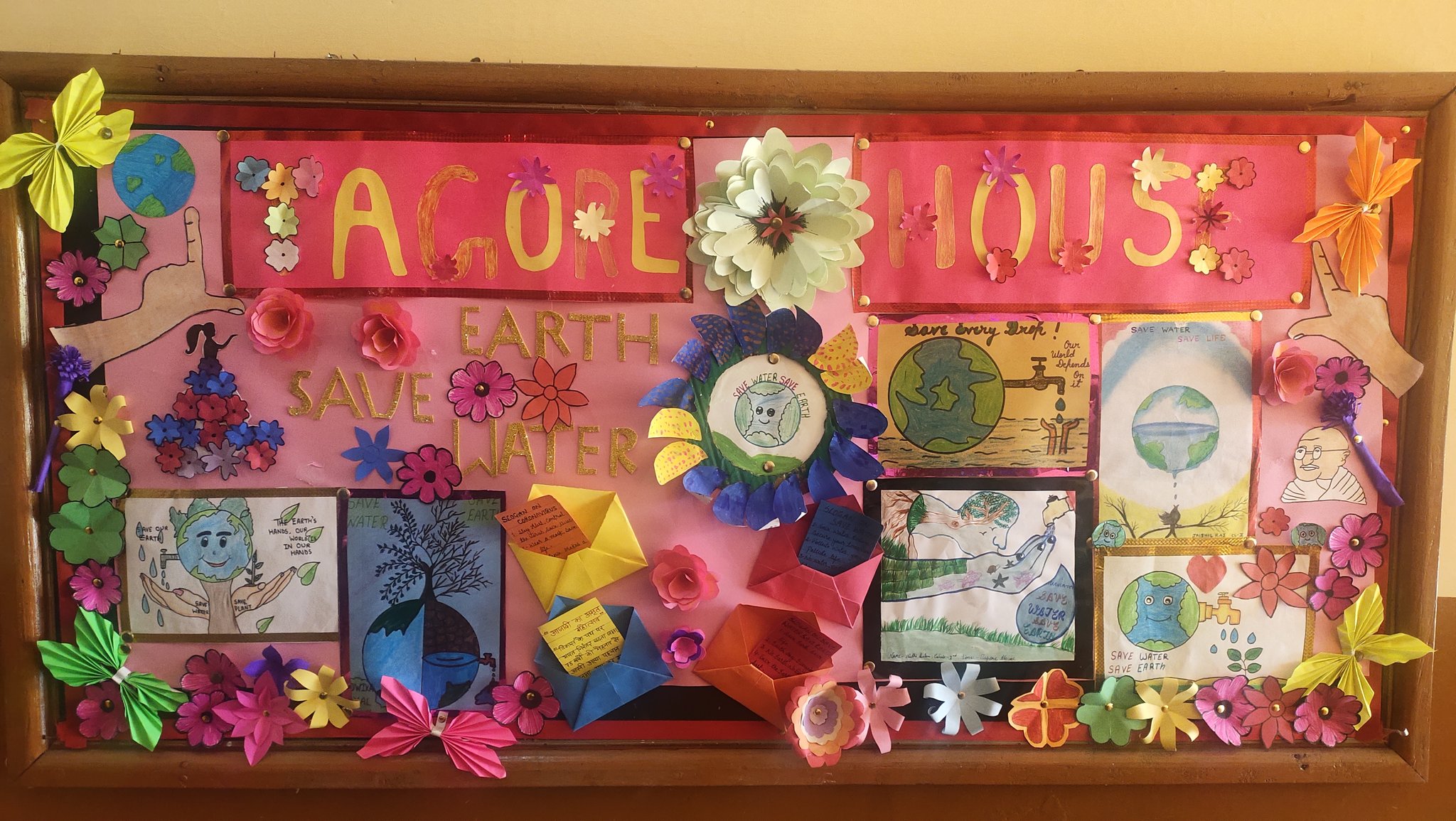 Save the earth | School board decoration, Bulletin boards classroom decor,  Earth day crafts