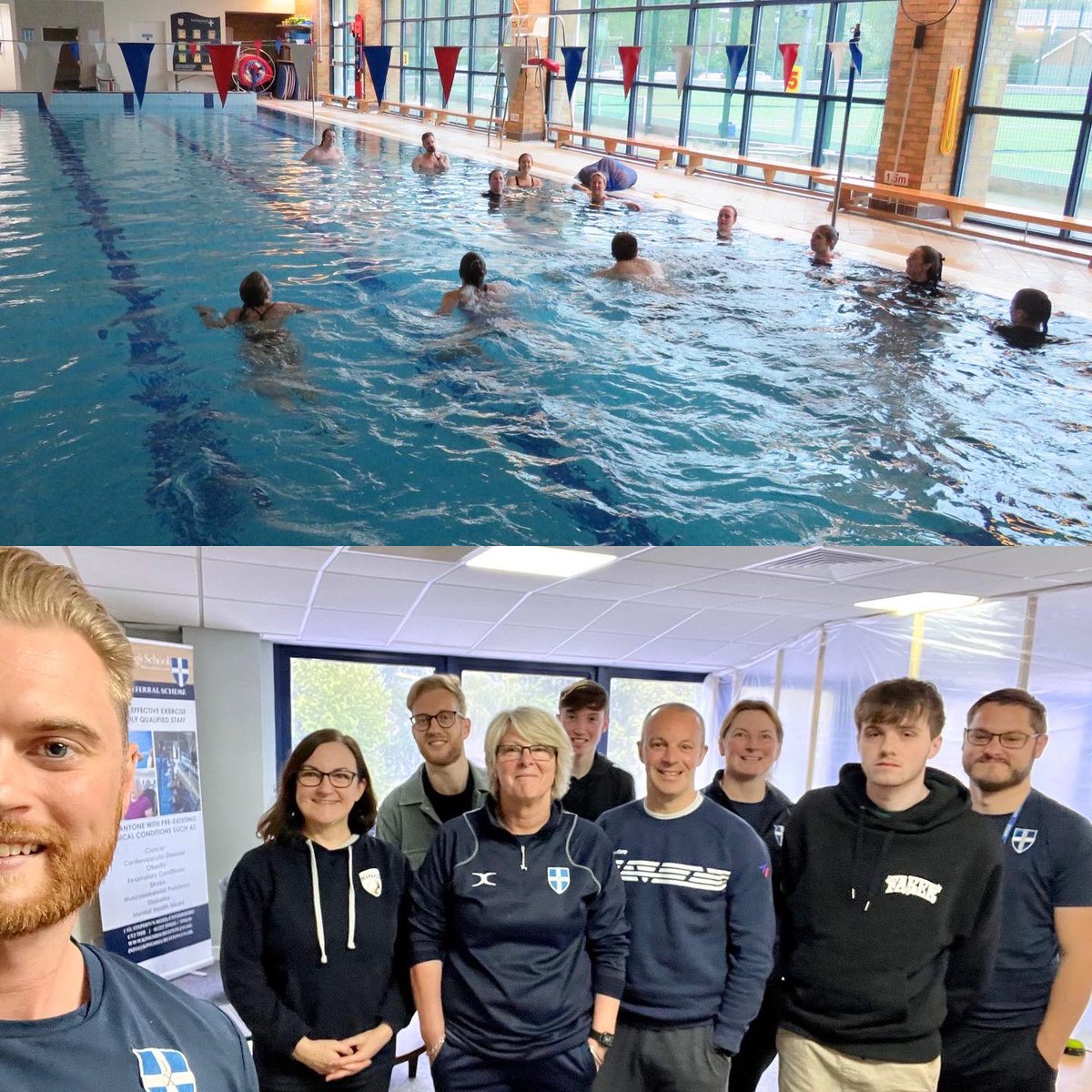 ks_sportscentre's tweet photo. We also had department specific training and team building today ✔️
#swimminginstructors #coaches #fitnessteam #lifeguard #recpetionist #management #team #development #kingsrec https://t.co/UwnO8rHqvu