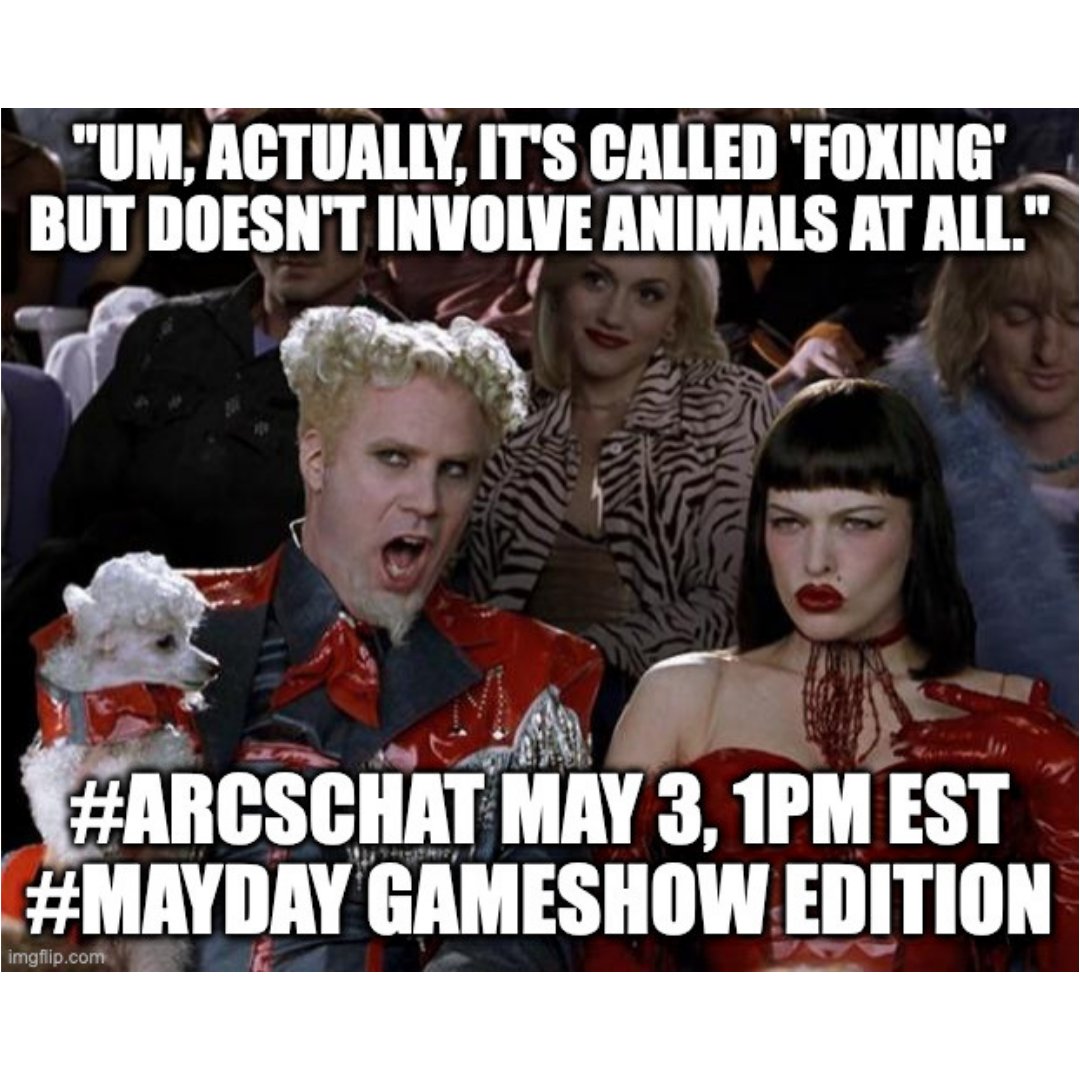 Arcs4All's tweet photo. #ARCSchat returns with its annual #MayDay special on May 3rd at 1pm ET. This year we preach from our soapbox by way of a game show! Questions will test your knowledge of all things conservation with the panel including: @thecwordpodcast @ConservaLlama https://t.co/DZOCtsse4c https://t.co/s73Qfdkk7D