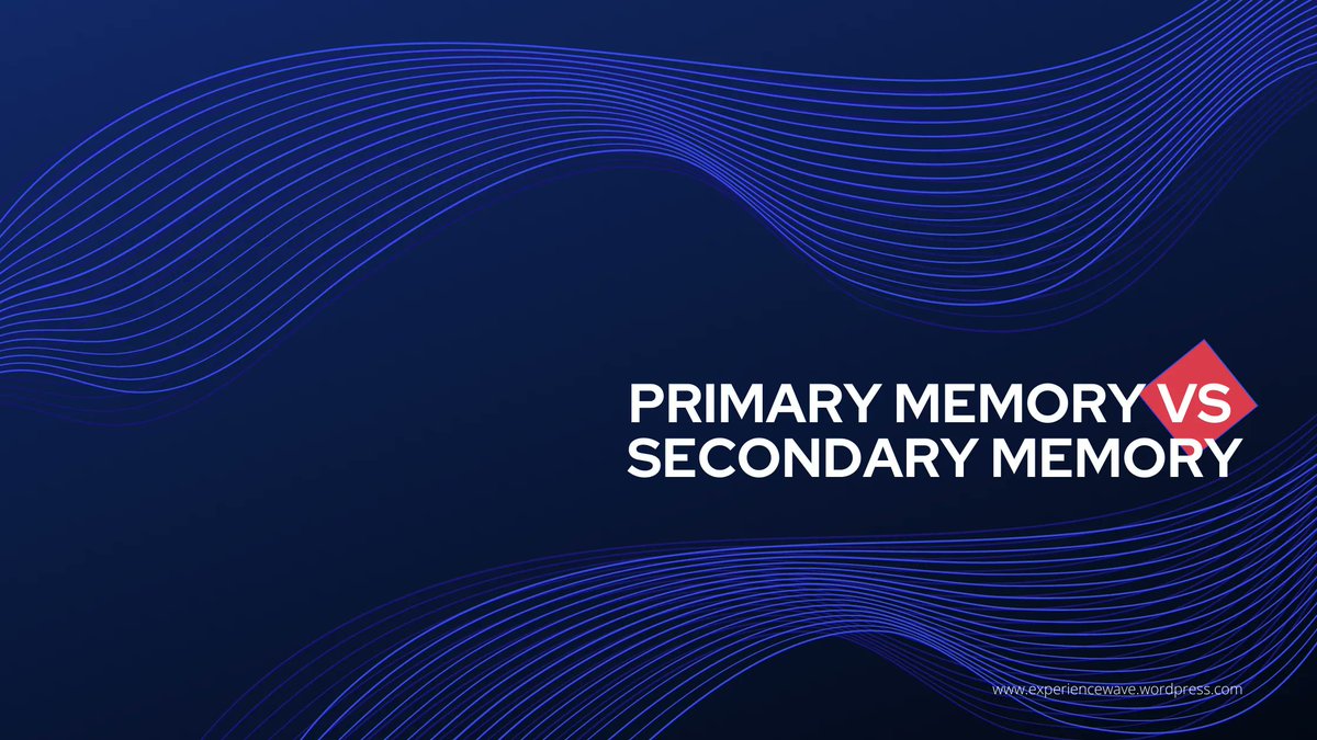 Shakil_Jamal's tweet image. Differences between #PrimaryMemory and #SecondaryMemory
buff.ly/3KAUkGX
Comment if any suggestions or corrections! or anything else.