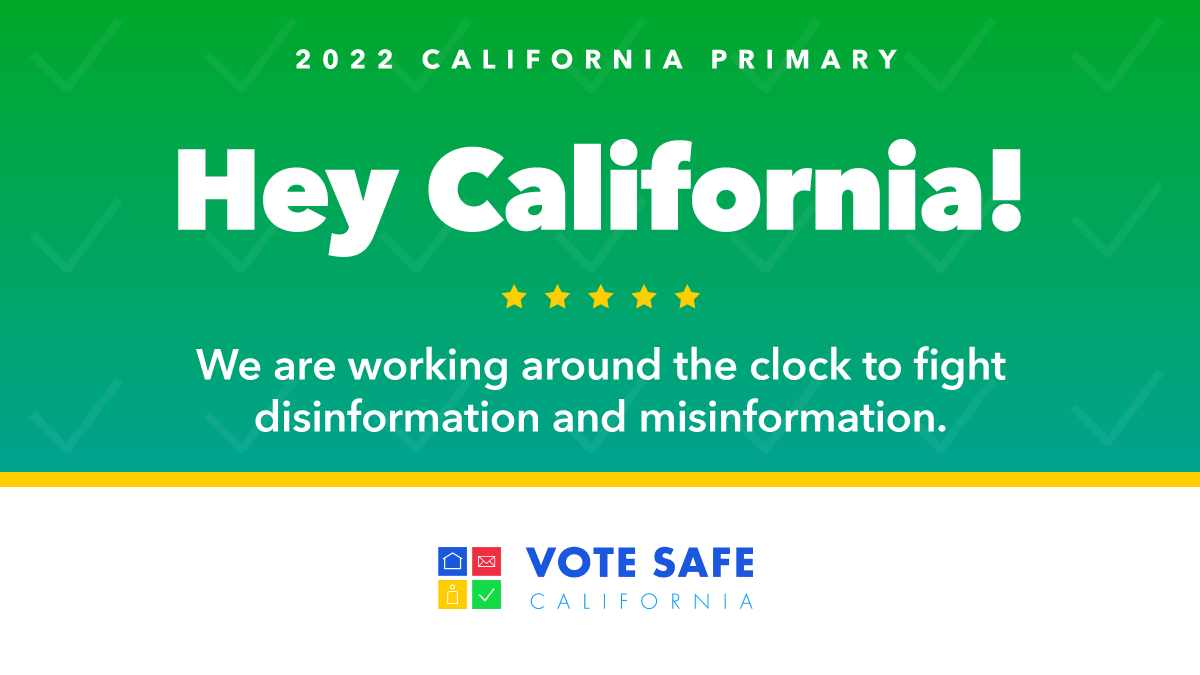 California Secretary of State tweet media