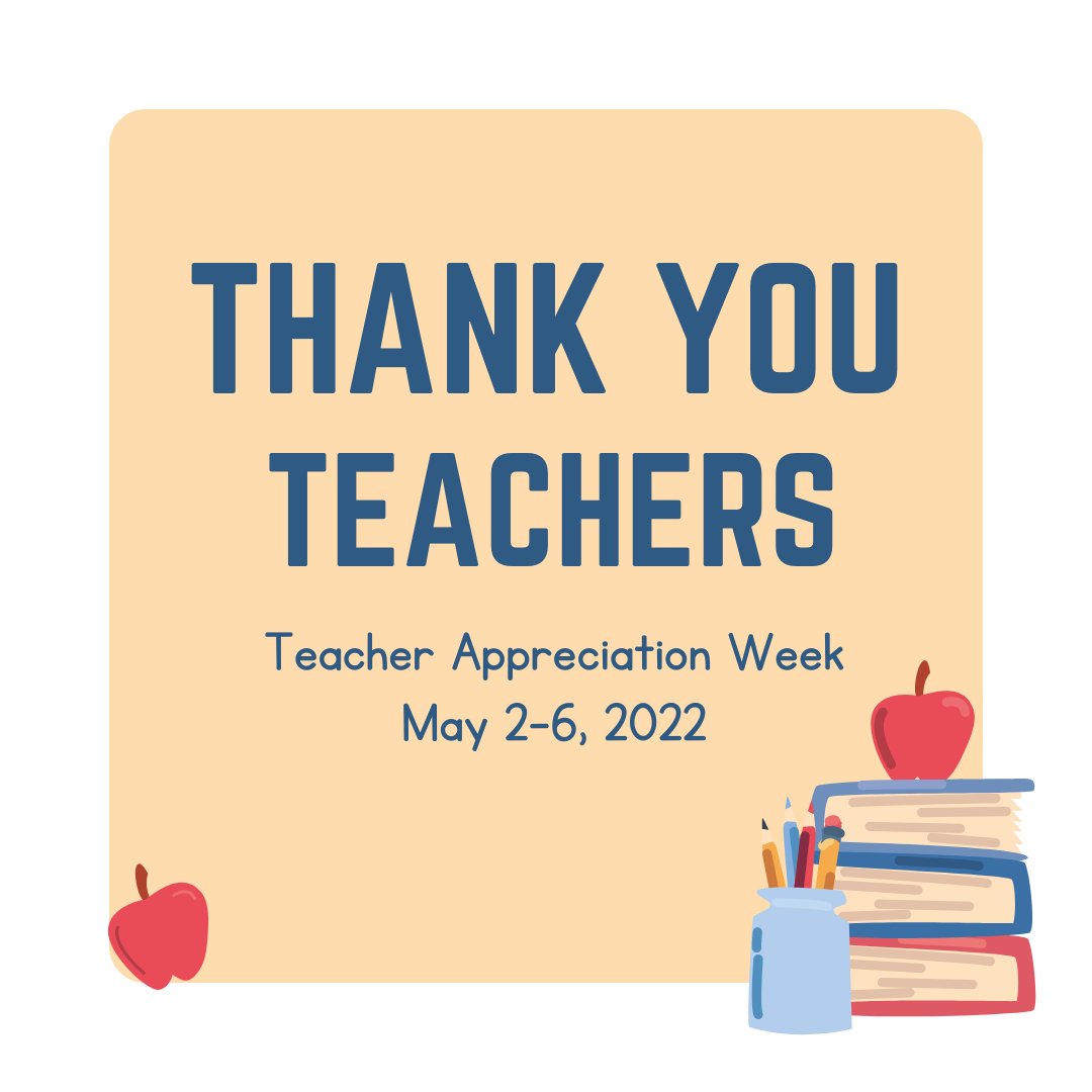 bhsrng's tweet photo. Happy Teacher Appreciation Week! https://t.co/ILPLt2Bjzu