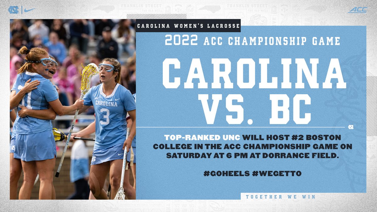 Buy your tickets now for Saturday’s ACC Tournament championship game showdown vs. Boston College: bit.ly/3hmsCCQ #GoHeels #WeGetTo