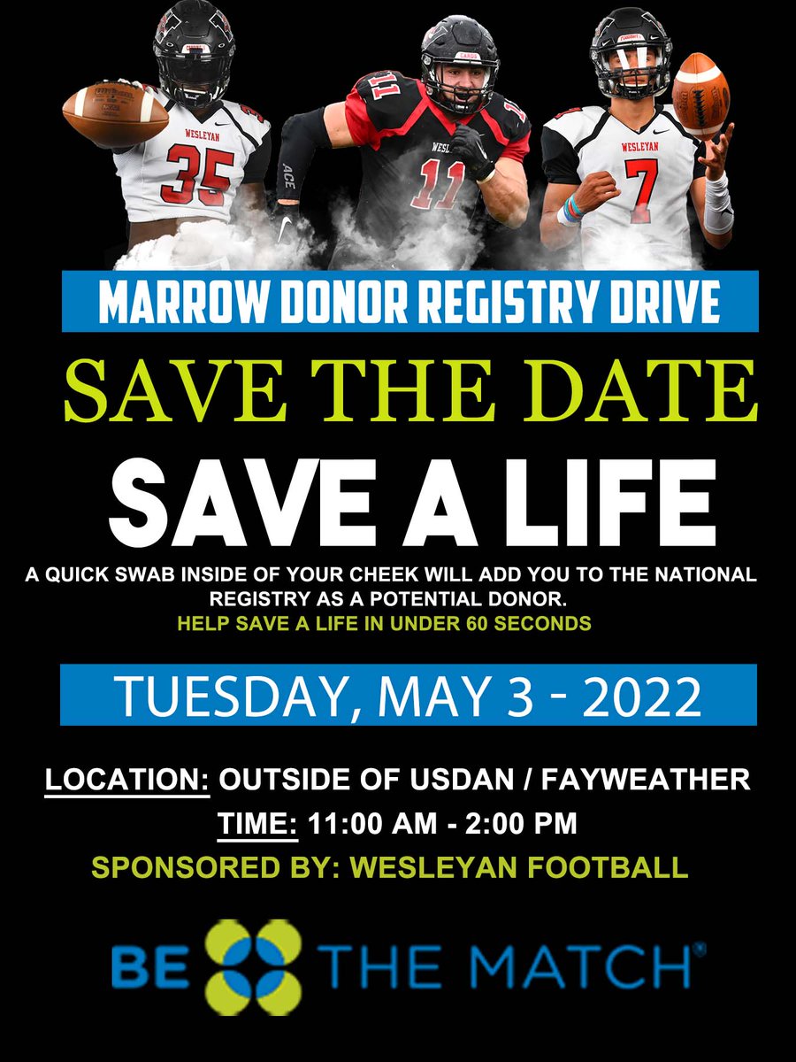 Excited to pair up with 
@BeTheMatch
 again in 2022! Come out to USDAN this Tuesday 11:00 - 2:00 to register!

#RollCards