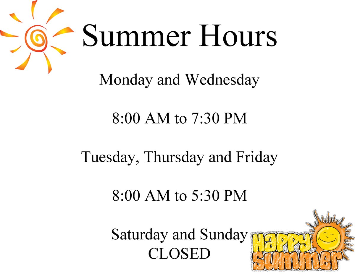 AutoTech_CP_NY's tweet image. It may not feel like Summer yet, but we are switching to our Summer Hours! #Summer2022