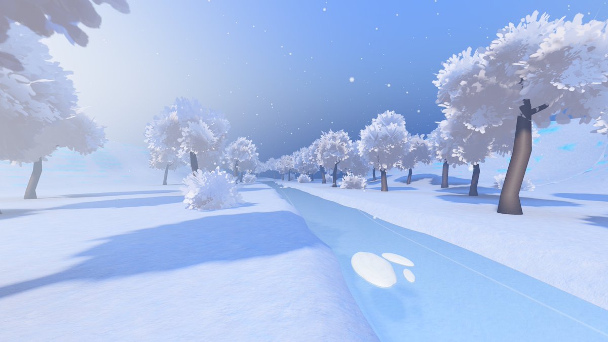 RealKabba's tweet photo. Winter forest thing. #RobloxDev https://t.co/83iGohCDvQ