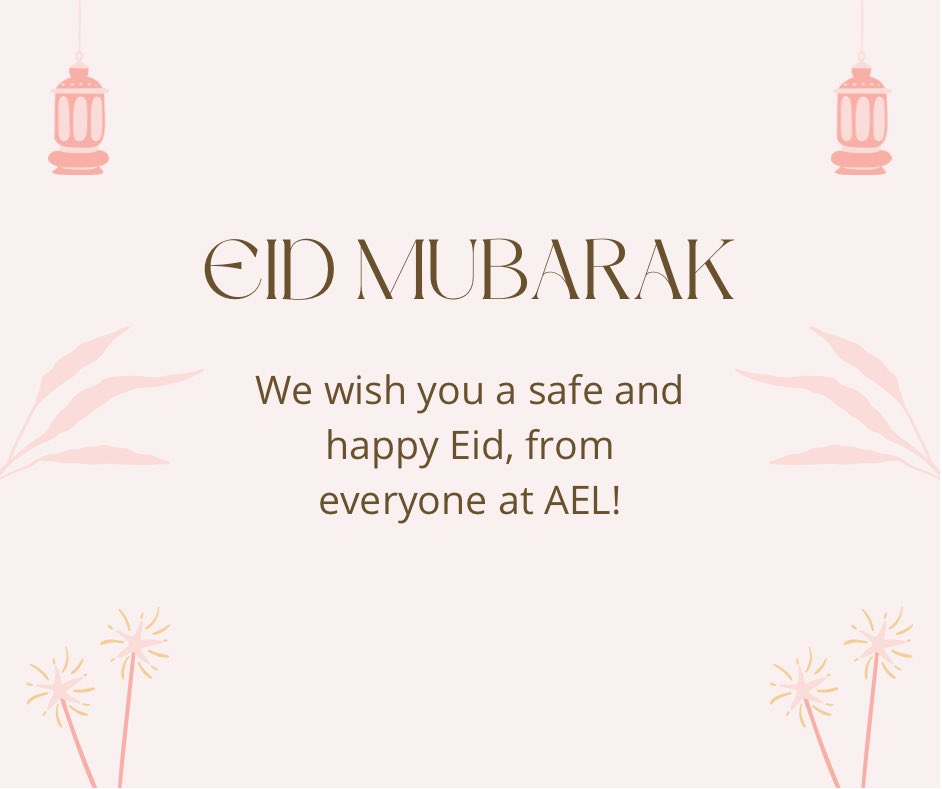 qub_ael's tweet photo. Eid Mubarak! We’re wishing a happy Eid to any staff and students celebrating today. 

We hope the coming year is full of blessings, happiness and peace ☺️ https://t.co/lZG5PxQOcT