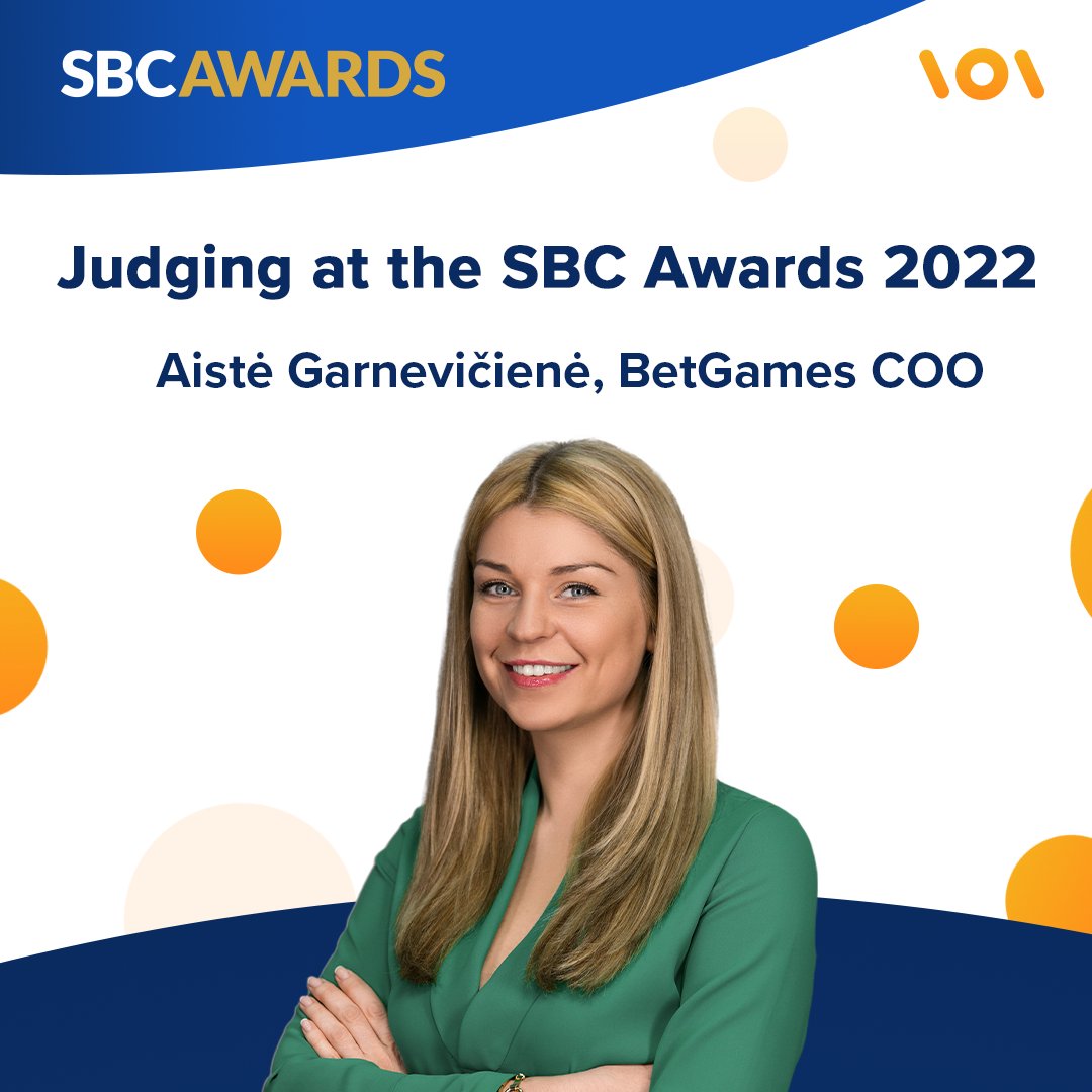 Aiste Garneviciene, BetGames COO, will again be a judge at the SBC Awards - this year being held on September 22 in Barcelona. 

Congratulations, Aiste! 

#BetGames #SBCAwards2022