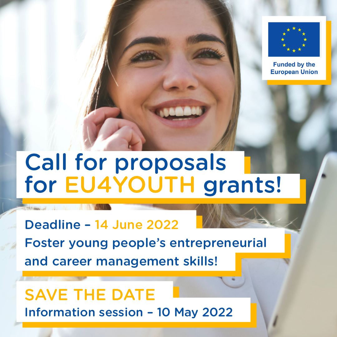 blackseango's tweet image. The call for proposal for the  #EU4Youth programme is open! 
If you are working in #youthemployment, #societalchanges through entrepreneurship, promoting digital and green economy skills in Eastern Partnership Countries, more info here: bit.ly/3kxQyUo