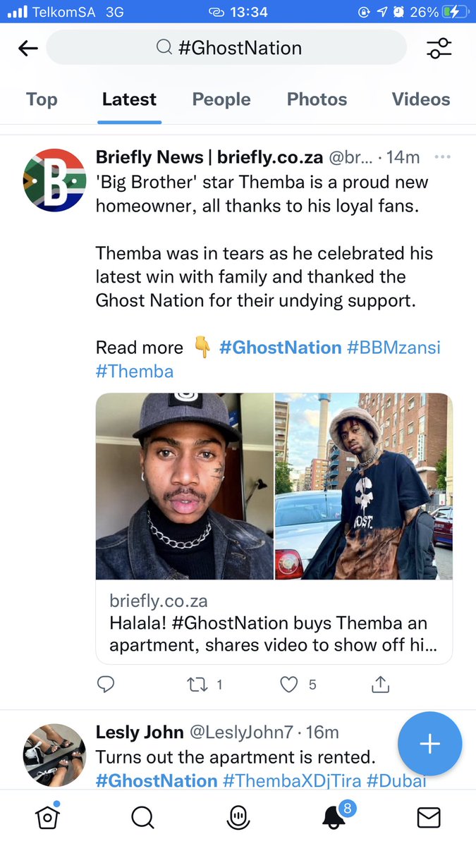 All over the news !!!

#ThembaTheGhost #GhostNation