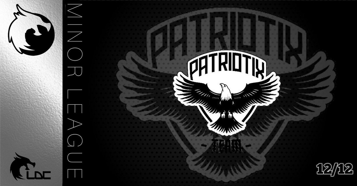 #PRESENTACION

🏆 MINOR LEAGUE

Y con éste club 🔝 damos por cerrada la Minor 🔒 es turno 🔥 de....

⚔️ <a href="/PatriotixG/">PatriotixGaming</a>

👤 <a href="/latigo7/">latigo</a>
👤 @xCoCo_0
👤 <a href="/kxpo_/">axel</a>
👤 Joselito
👤 Twitchsubdork
👤 Adriancamacho23

Mucha suerte chicos! 🎮🆚🎮