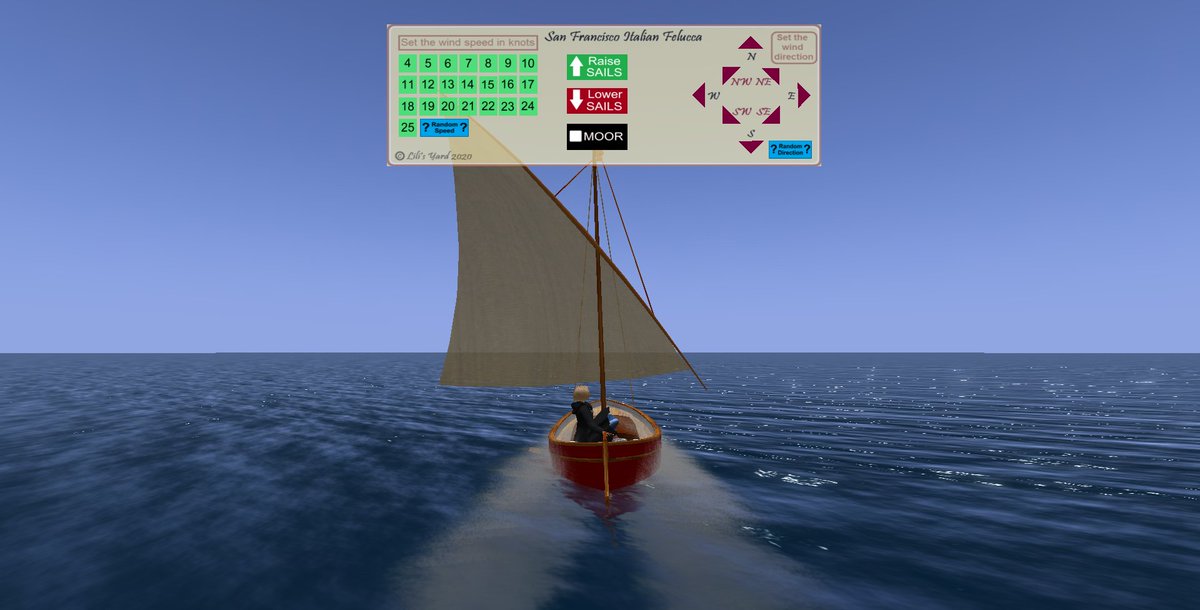 worldlily10's tweet photo. Wanted a quiet place to catch up on my notifications, why not on a sailboat in the middle of the ocean? #virtualpossibilities #sailing #secondlife #metaverse #blakesea #relaxing #immersive #ambiance The sailboat was free! https://t.co/zPJw1U4gbG
