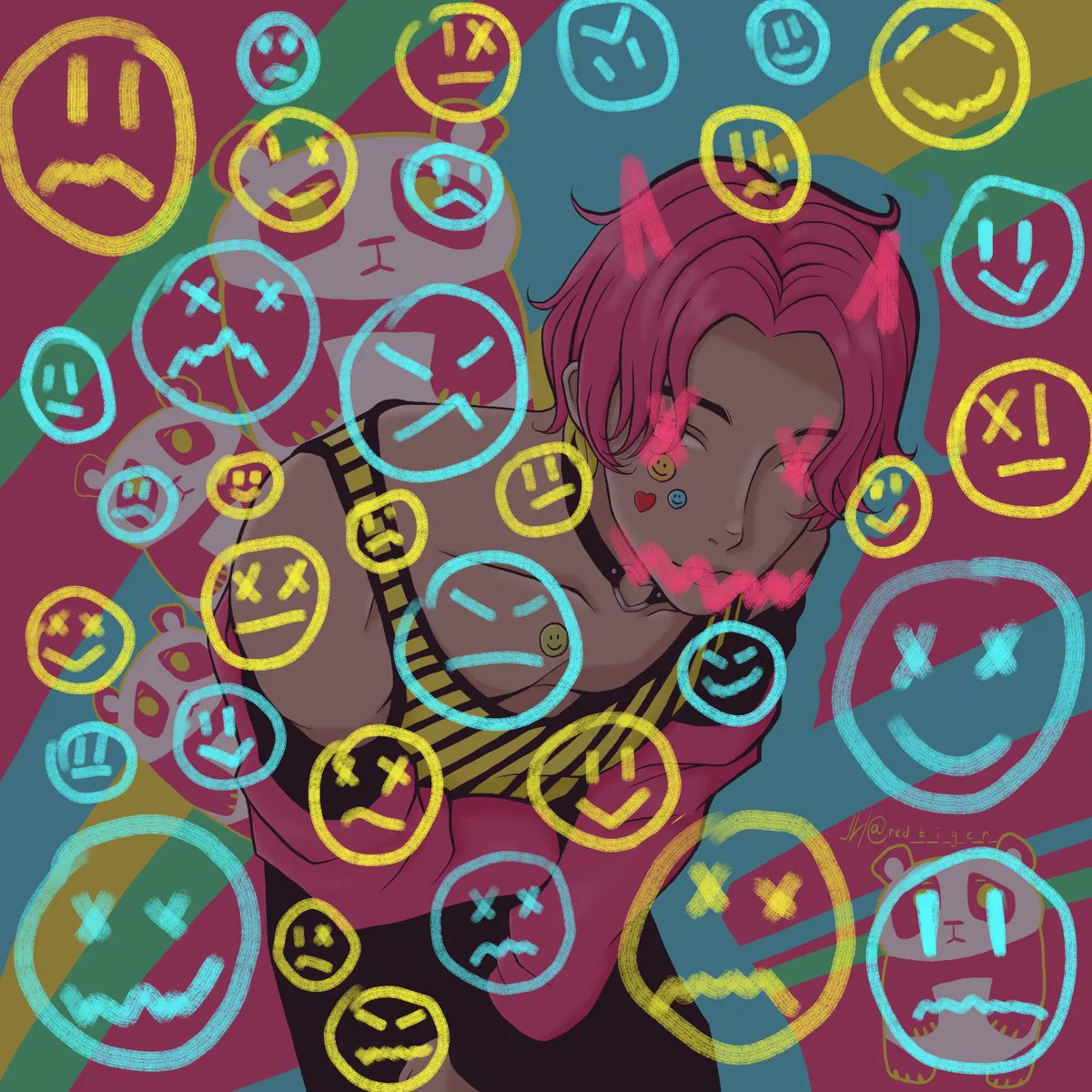 Redtigee's tweet photo. Взяла свою стару роботу та зробила нереально яскравою
#LoA 
#4beat 
#neon 
#art
#sketch 
#sketchmarker 
#draw 
#drawing 
#painting 
#photo 
#photography 
#illustration https://t.co/Cy27UApdnn