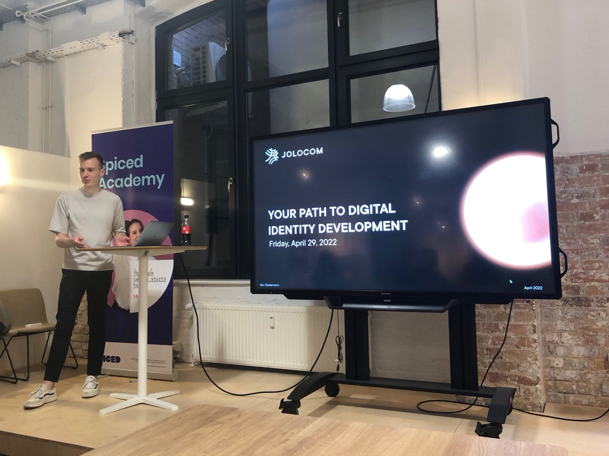 How can you become a member of the #SSI community? Together with <a href="/SPICEDacademy/">Spiced Academy</a>, we organized a Q&amp;A last Friday on what it is like to design #identity solutions on the bleeding edge of technology.

If you couldn't make it, find out how to get involved:
jolocom.io/get-involved/