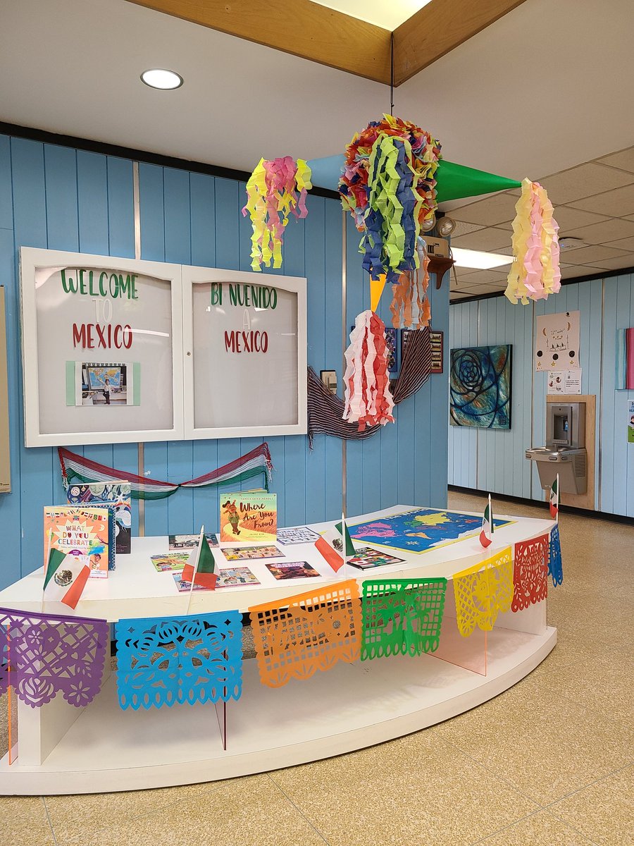 Centennial_Sch's tweet photo. As part of our Celebrating Cultures Initiative we are learning all about Mexico this month! Special thanks to the Torres family for all of their wonderful contributions to our display! https://t.co/ct5xbzl2JC