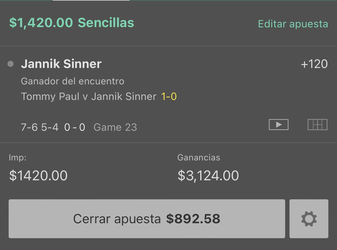picksverdes1_'s tweet photo. VAMOS SINNER ALV!!!

Si remonta sortearé $500 💴 al terminar el partido. 

Para participar tienes que darle ❤️ y RT. https://t.co/JY4GVx7utR